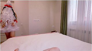 My Horny Classmate Surprised Me As Eve For Christmasmarried Wife With Angela White