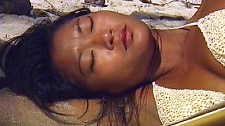 Amateur aussie MFF threesome on public beach