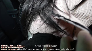 Fucking and Creampied Horny Sexy Asian in Car with Huge Cumshot