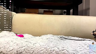 Beautiful asian teen plays with her toy