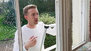 Window Washing Wankers With Xander Corvus, Danny D, Kayla Wild - Brazzers