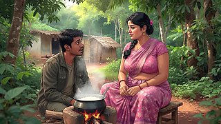 Lost in Forest & Fucked Horny Aunty