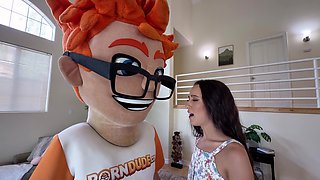 Petite Pornstar Freya Von Doom Masturbates Then Takes My Cumshot Like a House Whore