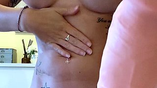 Big boobs milf masturbates with her dildo