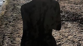 Massive juggs brunette fatty strips and jerks solo