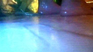 Shower Giantess: Colossal Bare Feet in the Rain