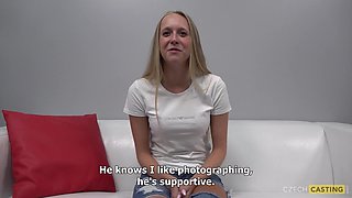 Czech Beauty's Bold Debut Ignites with Sensual Oral Heat