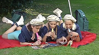 Girl Scounts From Germany Are Here to Fuck Together with Strapon