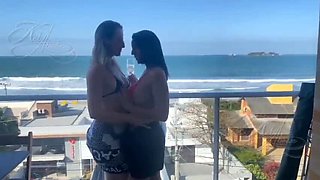 Gorgeous MILF Wife Takes Me Back to Her Apartment for Some Lesbian Fun