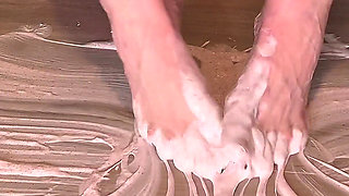 Giantess Size 16 Feet Making Perfect Slime From Scratch Asmr Foot Play