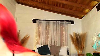 Hot Thick Redhead Makes Her Pussy Sticky Wet