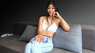 18yo Latina Teen Tight Pussy Slammed Rough by Big Dick American Producer