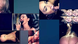 Aderes Quins Big-Titted Curves Crave Gloryhole Sucking as Cum Drips Down Her T