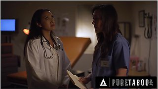 Doctor Vicki Chase Makes Sure Nurse Sinn Sage Will Keep The Secret At All Cost