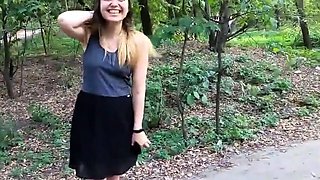 Naked Russian Amateur Flashes in Public Park