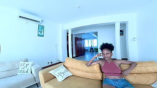 Dark Skinned Ebony Siren Struts Onto the Casting Couch!dark Skinned Ebony Siren Struts Onto the Casting Couch!