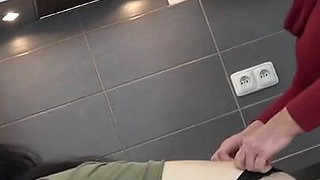 Lesbian granny threesome with ass licking and a teen babe