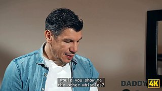 Daddy4k. my hot gf is calmly cheating on me while i was observing tv