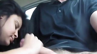Nasty Mature Slut Sucking My Big Dick In A Car