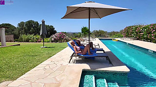 Three Perpetually Wet Pussies by the Hotel Pool! Waterboarding with a Twist! Full Movie