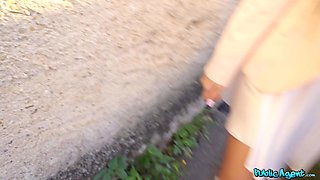 Ara Mix’s Skinny Russian Pickup in Public Heat