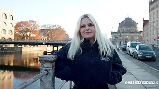 Blonde German Amateur Emily Loves Vibrator & Solo Masturbation - Big Natural Tits & Shaved Pussy