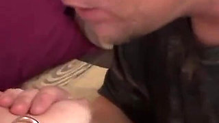 Brunette teen gets creampied in taboo sex