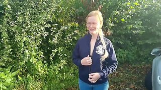 German Firefighter Intern Blowjob Outdoor - Dirty Talk & Homemade Sex