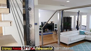 SPYFAM Step Dad Punishes Scandalous Step Daughter