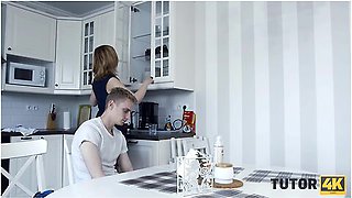 Blonde Teacher Got A Lesson From Angry Student 18+ At His Home