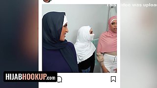 Three Gorgeous Muslim Babes Shares On Riding Their Friends Boyfriends Cock