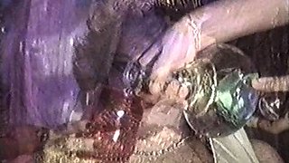 Slutty amateurs sucking cocks in group sex party