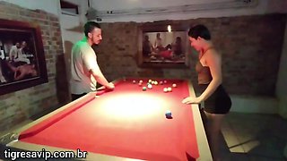 Tigress high-class introduces fuck-fest on the pool table -Gaúcho Fuckbox Hunter -She baez -Cel Baez