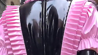 Sissy Led through London Streets
