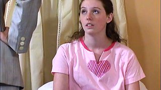 Bailey Spanked For Sleeping Late