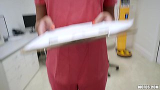 Nurse Athena Palomino POV threesome sex