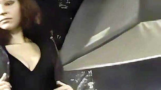 The Exhibitionist Girl First Masturbates Then Gives a Blowjob