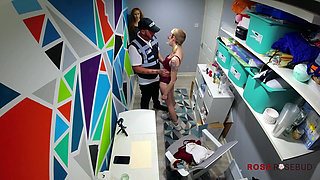 Rosa Caught Shoplifting Again & Fucks Security Guard