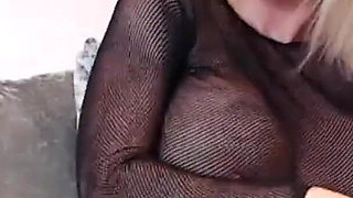 Purple FF nylons and heels