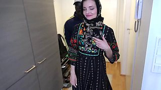 Hijabi Wife Fibi Euro Serves Husbands BBC Pal Doggy Style