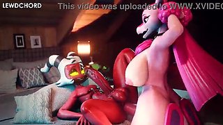 Moxxie Infernal Chief Rectal With Lovander Palworld