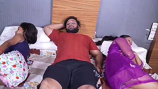 Indian Bhabhi and Friend Fuck Big Dick Bull Hardcore at Home