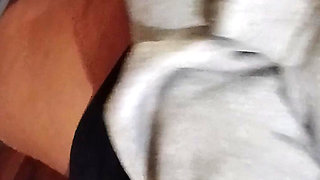 We Jerk off Riskily in the University Hallway