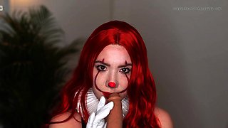 Delightful redhead uses toy to masturbate