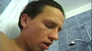 This German Babe Likes to Suck Cock in the Bathroom
