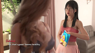 Morning Shoulder massage to landlady, after that cute roommate fuck