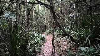 Public Forest Walk, Masturbating and Naked on Webcam
