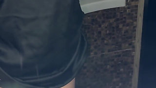 A Sexy Girl Peeing in the Morning! Showing off My Panties with Soiled Pads!