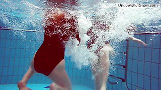 Teen (18+) porn with delicate fancy bit from Underwater Show