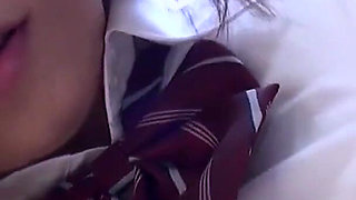 Sweet asian teen sucks and fucks in POV